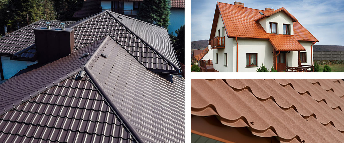 Metal roofing tile teto