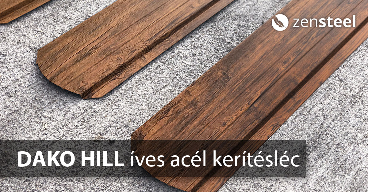 DAKO HILL curved steel fence rails